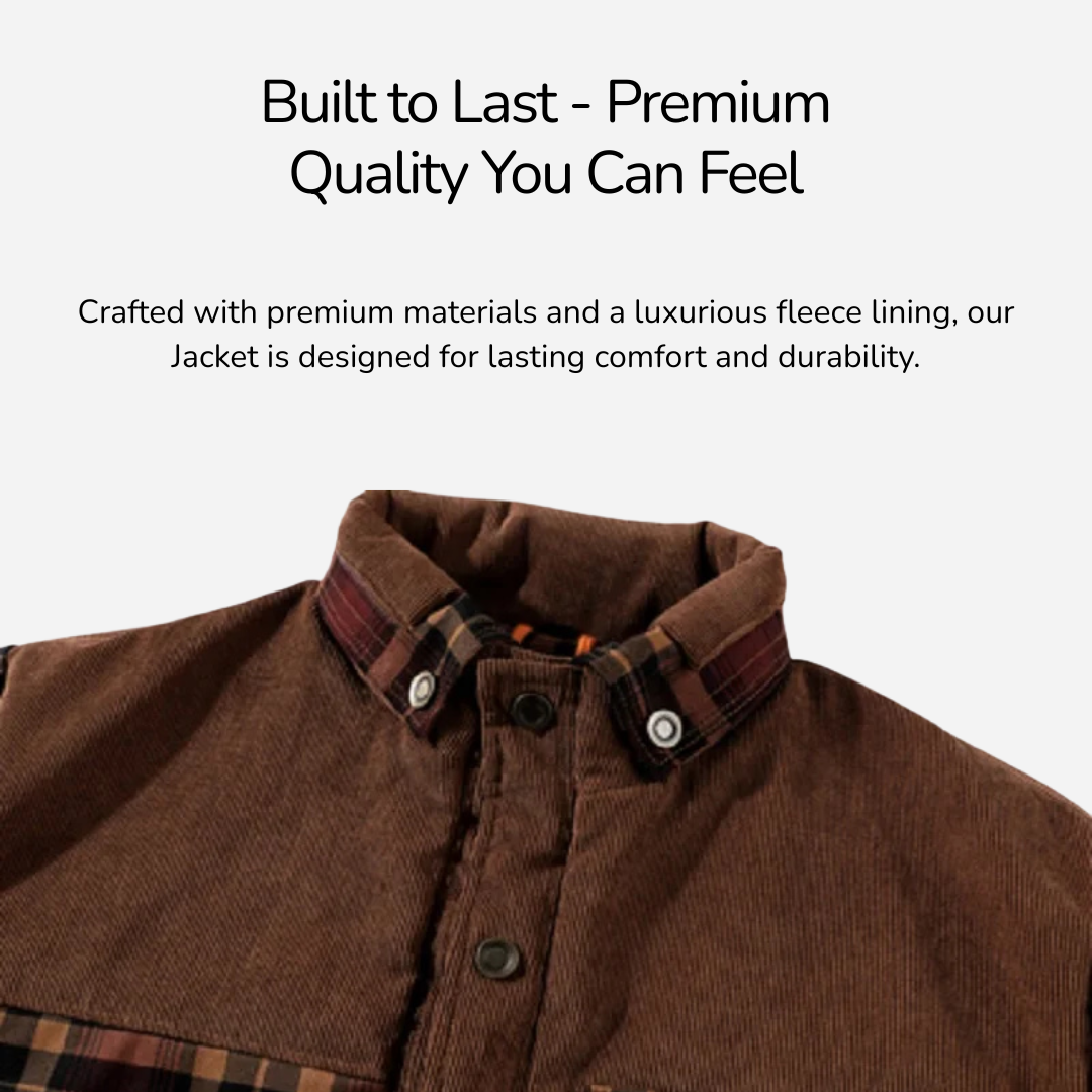 Men's Plaid Sherpa Lined Flannel Jacket